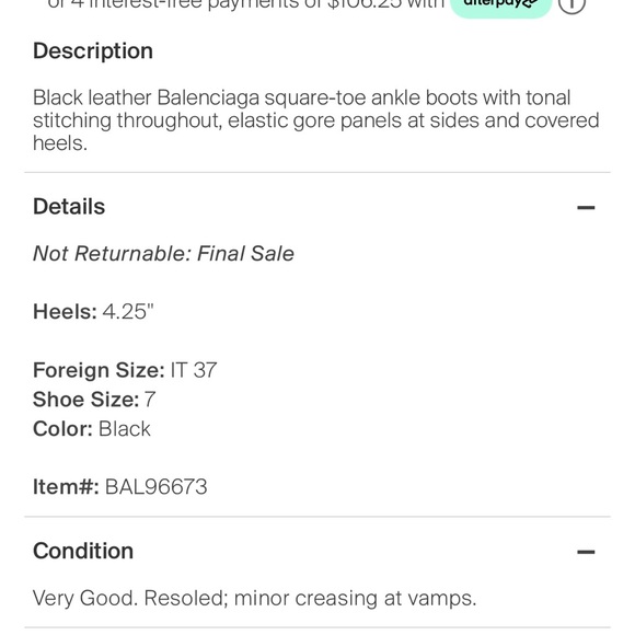 Balenciaga Black Boots - Picture 6 of 9